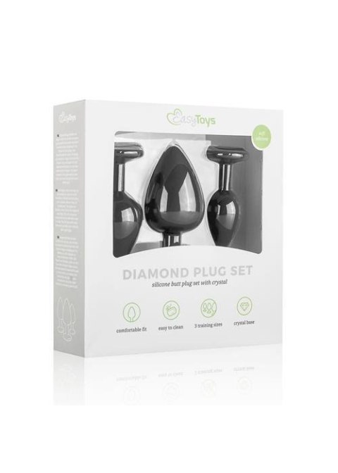 Plug-Diamond Plug Set-Black Plug-Diamond Plug Set-Black