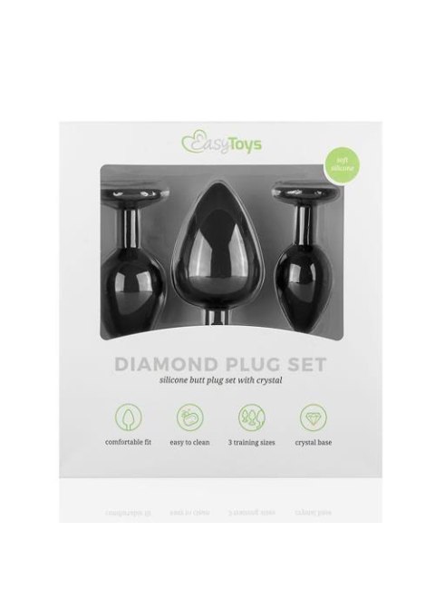 Plug-Diamond Plug Set-Black Plug-Diamond Plug Set-Black