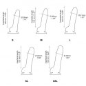 SLIDING SKIN REALISTIC DILDO BLACK S