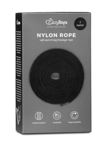 Wiązania-Black Bondage Rope - 5m Wiązania-Black Bondage Rope - 5m