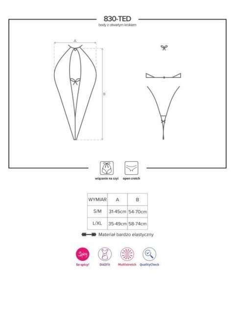 Bielizna-830-TED-1 body L/XL Bielizna-830-TED-1 body L/XL