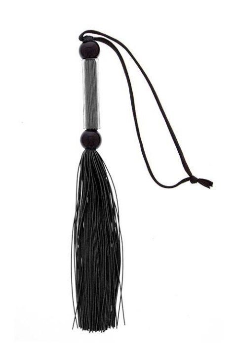 GP SILICONE FLOGGER WHIP BLACK GP SILICONE FLOGGER WHIP BLACK