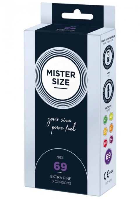 MISTER SIZE 69mm Condoms 10pcs Natural MISTER SIZE 69mm Condoms 10pcs Natural