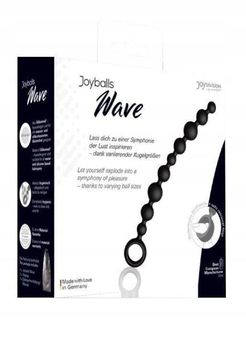 Plug/kulki-Joyballs anal Wave, long, black Plug/kulki-Joyballs anal Wave, long, black