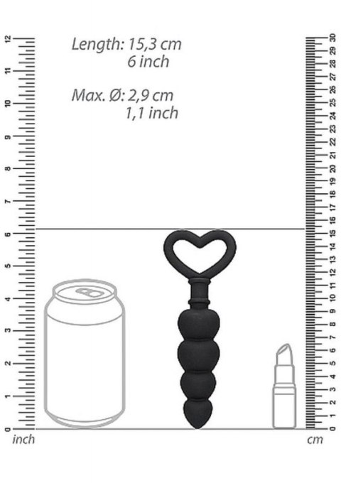 Anal Love Beads - Black Anal Love Beads - Black