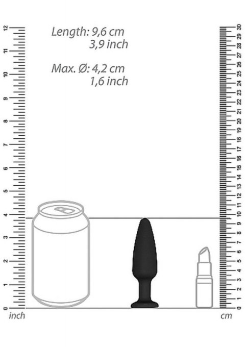 Cone-Shaped Diamond Butt Plug - Black Cone-Shaped Diamond Butt Plug - Black
