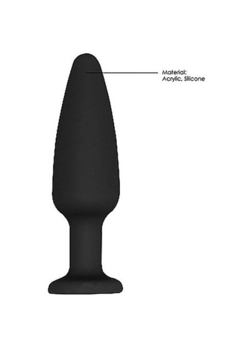 Cone-Shaped Diamond Butt Plug - Black Cone-Shaped Diamond Butt Plug - Black