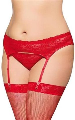 Garterbelt 3305 - Plus Size - red XL