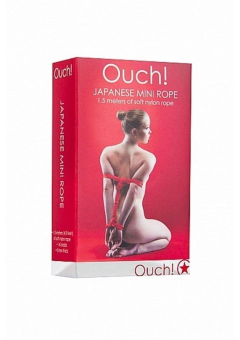 Japanese Mini Rope - 1,5m - Red Japanese Mini Rope - 1,5m - Red