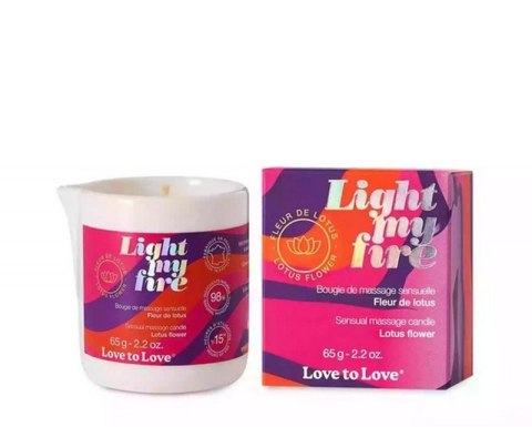 LIGHT MY FIRE - MASSAGE CANDLE - LOTUS FLOWER 65G / 2.2OZ. LIGHT MY FIRE - MASSAGE CANDLE - LOTUS FLOWER 65G / 2.2OZ.