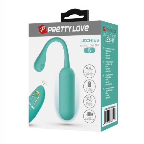 PRETTY LOVE - LECHIES Dream chaser 5, Green, Wireless remote control 12 vibration functions Memory function PRETTY LOVE - LECHIES Dream chaser 5, Green, Wireless remote control 12 vibration functions Memory function