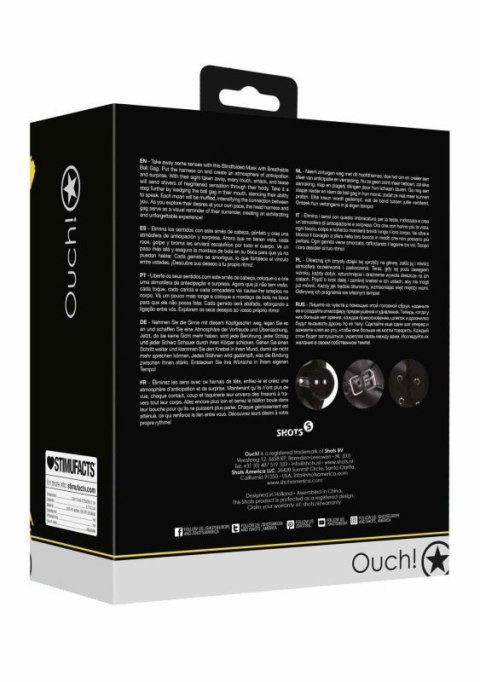 Blindfolded Mask with Breathable Ball Gag - Black Blindfolded Mask with Breathable Ball Gag - Black
