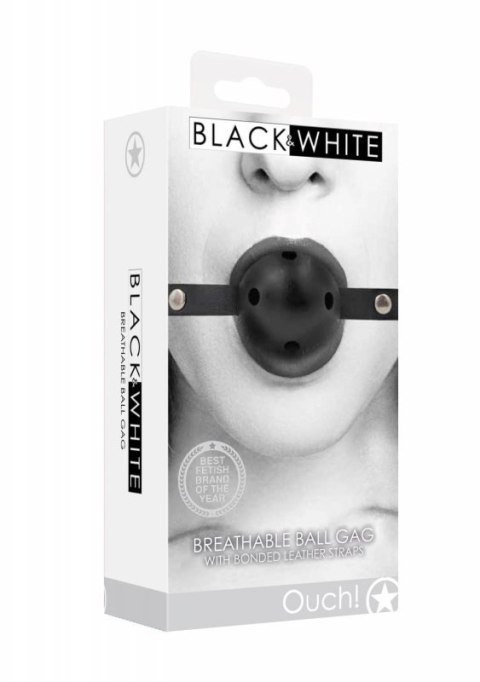 Breathable Ball Gag - With Bonded Leather Straps Breathable Ball Gag - With Bonded Leather Straps