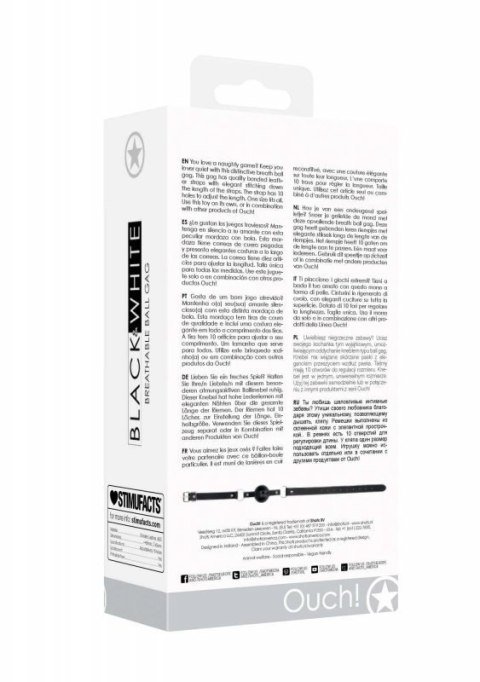 Breathable Ball Gag - With Bonded Leather Straps Breathable Ball Gag - With Bonded Leather Straps