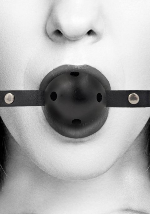 Breathable Ball Gag - With Bonded Leather Straps Breathable Ball Gag - With Bonded Leather Straps