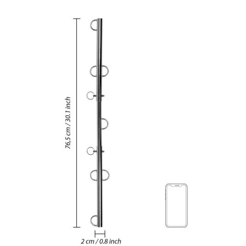 Spreader Bar with Multiple Hooks - Silver Spreader Bar with Multiple Hooks - Silver
