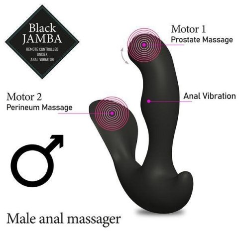 FeelzToys - Black Jamba Anal Vibrator FeelzToys - Black Jamba Anal Vibrator