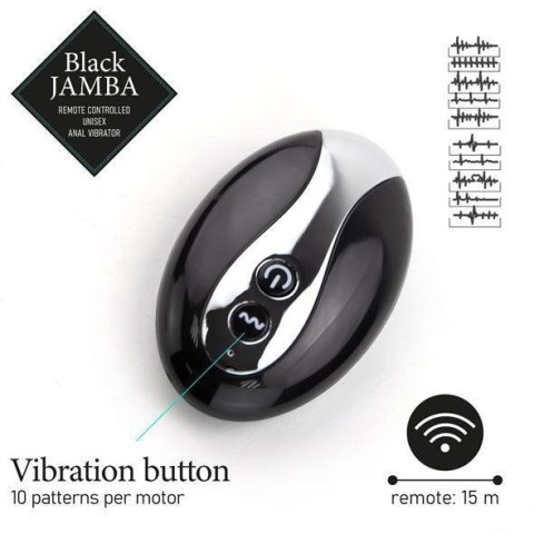 FeelzToys - Black Jamba Anal Vibrator FeelzToys - Black Jamba Anal Vibrator