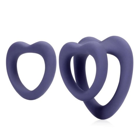 Heart Cockring Set - Violet Storm Heart Cockring Set - Violet Storm
