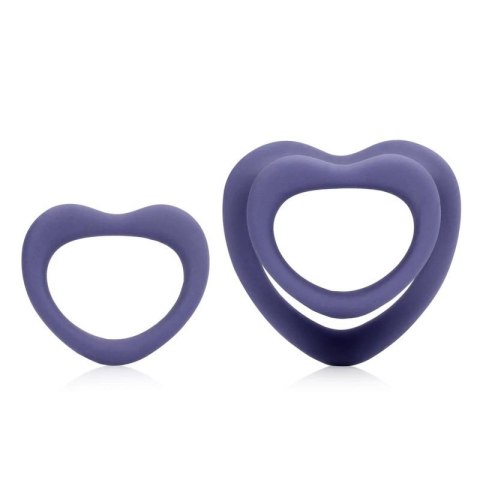 Heart Cockring Set - Violet Storm Heart Cockring Set - Violet Storm