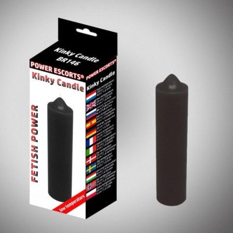 Kinky candle black low temperature candle 20 cm Kinky candle black low temperature candle 20 cm