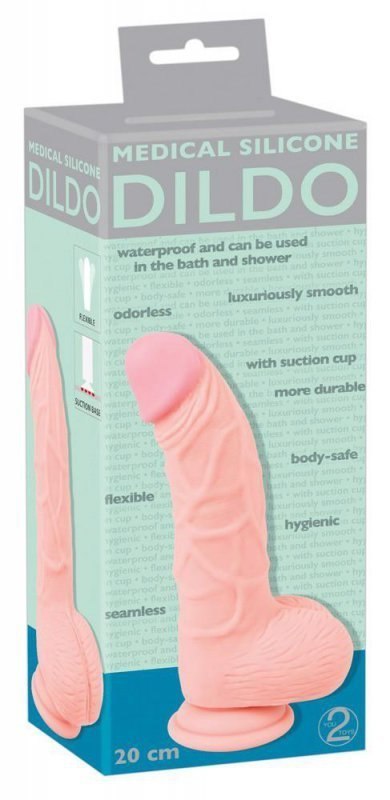 Medical Silicone Dildo 20 cm Medical Silicone Dildo 20 cm