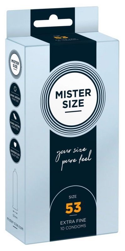 Mister Size 53mm pack of 10 Mister Size 53mm pack of 10
