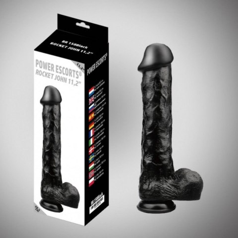 Rocket john black dildo 11,2 inch / 28,5 cm Rocket john black dildo 11,2 inch / 28,5 cm