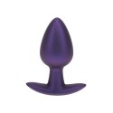 Smooth Silicone Anal Plug - Medium - 3.1 / 7,9 cm - Metallic Purple