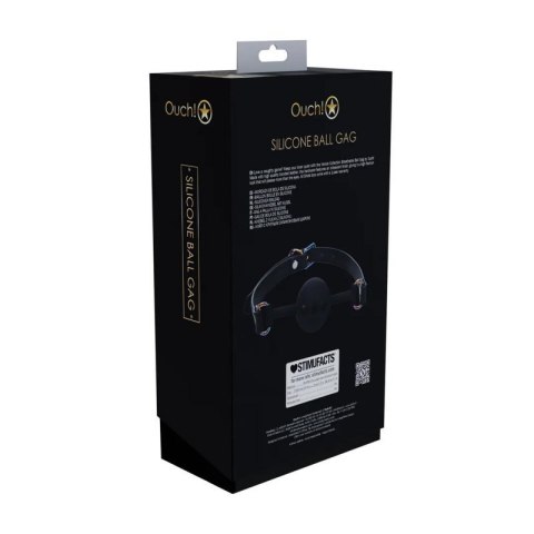 Venice Collection - Silicone Ball Gag - Black Venice Collection - Silicone Ball Gag - Black