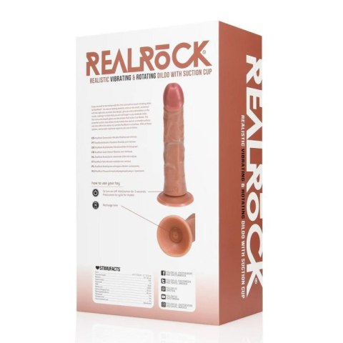 Vibrating and Rotating Regular Curved Cock - 8 / 20,5 cm - Tan Vibrating and Rotating Regular Curved Cock - 8 / 20,5 cm - Tan