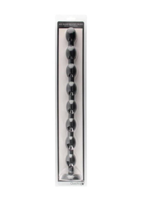 Ass Snake Beaded Dildo - 48 cm - Black Ass Snake Beaded Dildo - 48 cm - Black