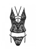 Bielizna-Alessya gorset czarny XS/S