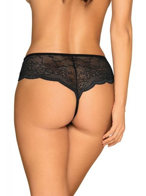 Bielizna-Pearlove figi czarne XS/S Bielizna-Pearlove figi czarne XS/S