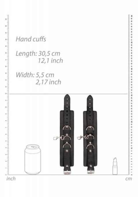 Bonded Leather Collar With Hand Cuffs Bonded Leather Collar With Hand Cuffs