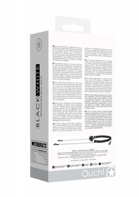 Breathable Ball Gag With Nipple Clamps Breathable Ball Gag With Nipple Clamps