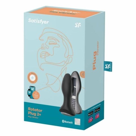Plug-Vibrator Rotation Plug 2 Connect App (Black) Plug-Vibrator Rotation Plug 2 Connect App (Black)