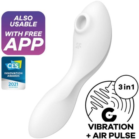 Stymulator-Curvy Trinity 5 Connect App (White) Stymulator-Curvy Trinity 5 Connect App (White)