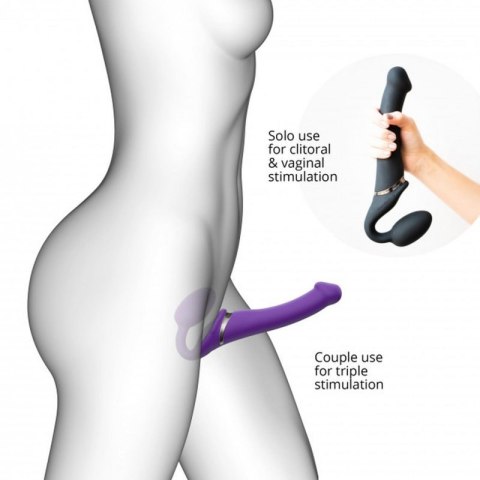 VIBRATING STRAP-ON - L - PURPLE VIBRATING STRAP-ON - L - PURPLE
