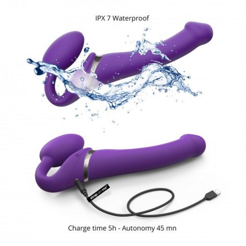 VIBRATING STRAP-ON - L - PURPLE VIBRATING STRAP-ON - L - PURPLE