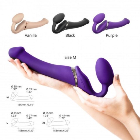 VIBRATING STRAP-ON - L - PURPLE VIBRATING STRAP-ON - L - PURPLE