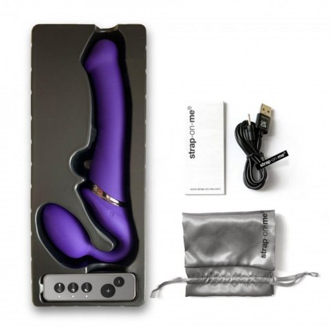 VIBRATING STRAP-ON - L - PURPLE VIBRATING STRAP-ON - L - PURPLE