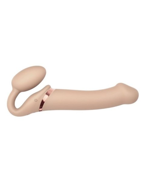 VIBRATING STRAP-ON - L - VANILLA VIBRATING STRAP-ON - L - VANILLA