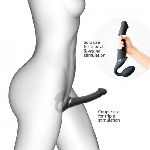 VIBRATING STRAP-ON - M - BLACK VIBRATING STRAP-ON - M - BLACK