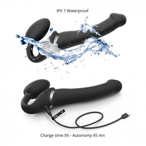 VIBRATING STRAP-ON - M - BLACK VIBRATING STRAP-ON - M - BLACK