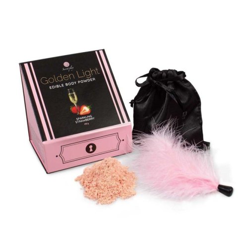 SPARKLING STRAWBERRY EDIBLE POWDER & FEATHER TICKLER KIT Cod. SPARKLING STRAWBERRY EDIBLE POWDER & FEATHER TICKLER KIT Cod.