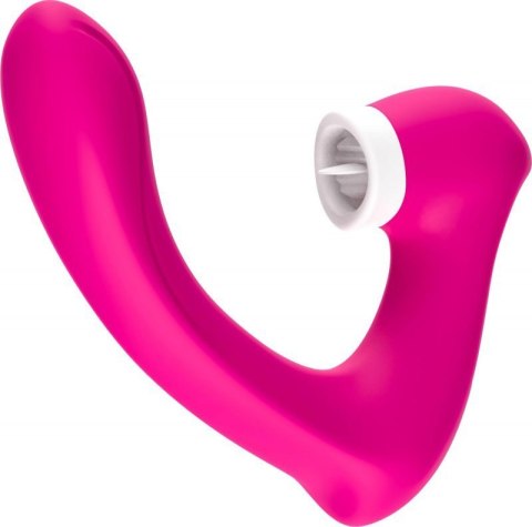 Stymulator silicone 2*9 vibration function Rose Red Stymulator silicone 2*9 vibration function Rose Red