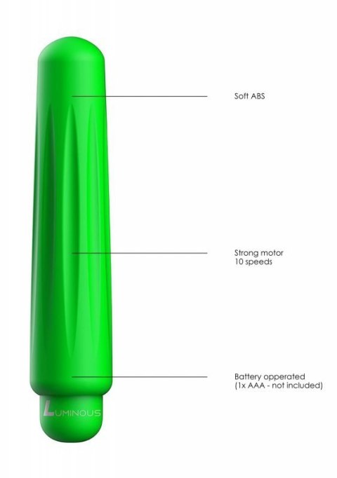 Delia - ABS Bullet With Sleeve - 10-Speeds - Green Delia - ABS Bullet With Sleeve - 10-Speeds - Green