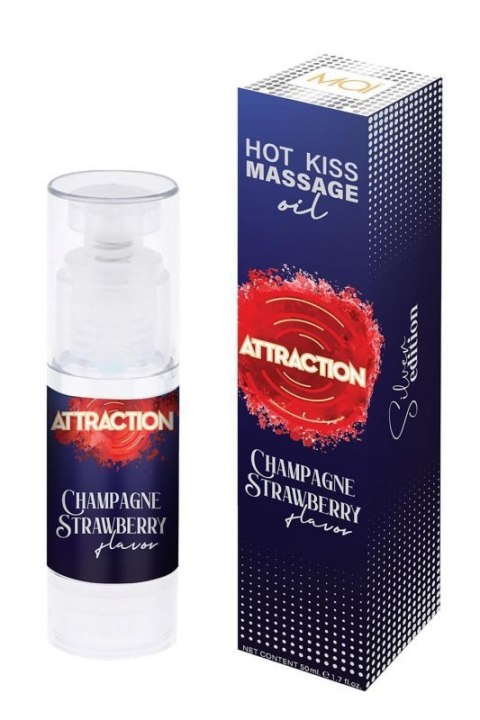 MASSAGE OIL ATTRACTION CHAMPAGNE STRAWBERRY 50 ML MASSAGE OIL ATTRACTION CHAMPAGNE STRAWBERRY 50 ML
