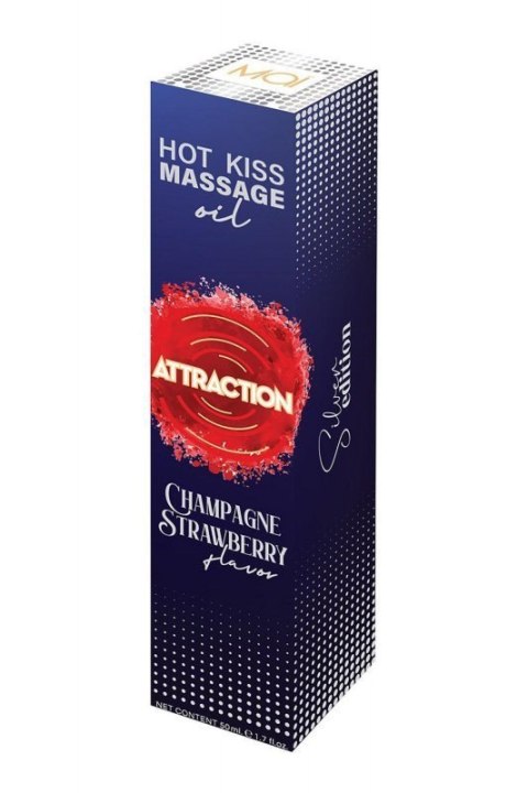 MASSAGE OIL ATTRACTION CHAMPAGNE STRAWBERRY 50 ML MASSAGE OIL ATTRACTION CHAMPAGNE STRAWBERRY 50 ML